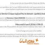 Assemblée Générale 2016 d’Unis-Cité Rhône-Alpes !