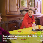 C’est son médecin qui a conseillé à cette dame la visite de jeunes en Service Civique