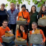 La remise officielle de la dotation (une paire de boots Timberland pour chacun!) a eu lieu hier, jeudi 17 avril à Paris