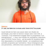 Un volontaire à la une !