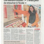 Dans « Le Bien Public », une Booster nommée Zoé, 16 ans