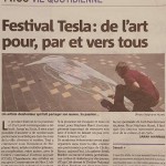 Les volontaires Booster ont créé une performance artistique avec la Cie Laura Hurt dans le cadre du festival Tesla