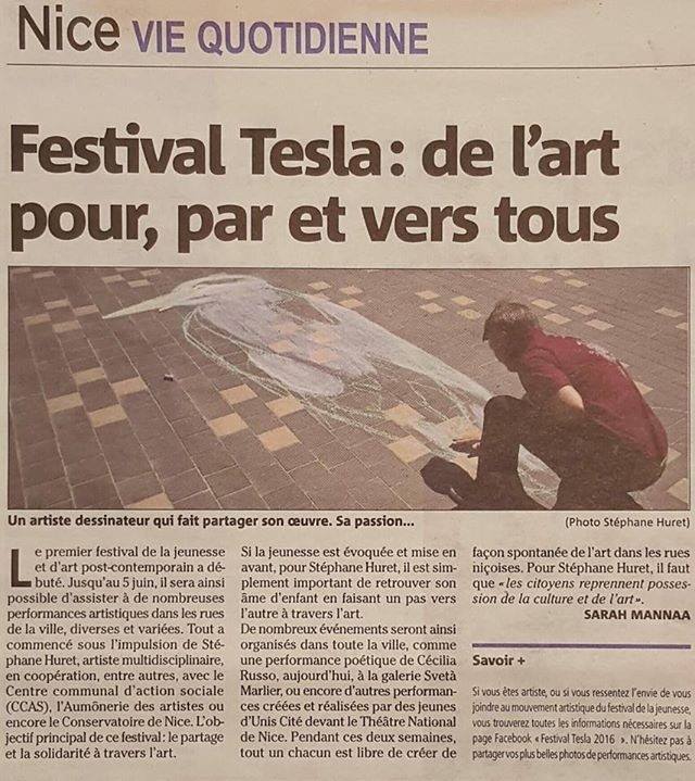 Les volontaires Booster ont créé une performance artistique avec la Cie Laura Hurt dans le cadre du festival Tesla
