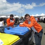 En mode « Ambassadeur du tri » pendant la fête du port de pêche de La Rochelle.
