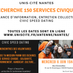 Unis Cité Nantes – 150 Volontaires recherchés pour Octobre 2018