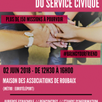 Happy Hours du Service Civique – samedi 2 juin – MDA de Roubaix