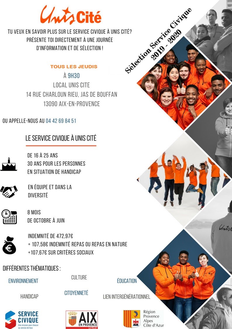 Unis-Cité lance sa campagne de recrutement 2019-2020!
