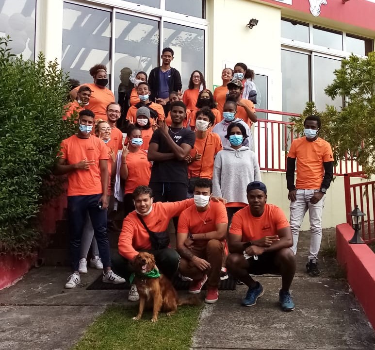 Les volontaires réunionnais en action !