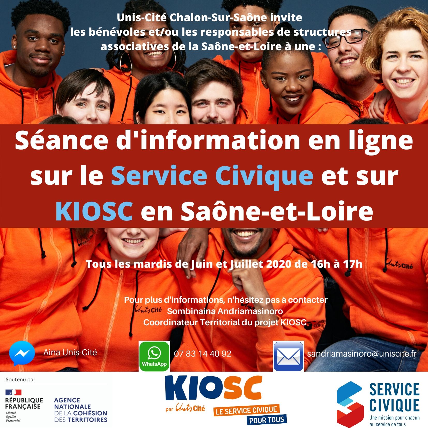 On lance les séances d’information en ligne sur KIOSC en Saône-et-Loire!