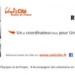 Unis Cité Hauts de France RECRUTE son.sa coordinateur.trice d’équipes et de projets pour LILLE !