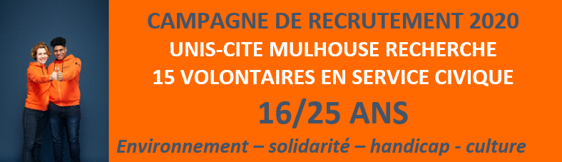 Unis-Cité Mulhouse recrute !