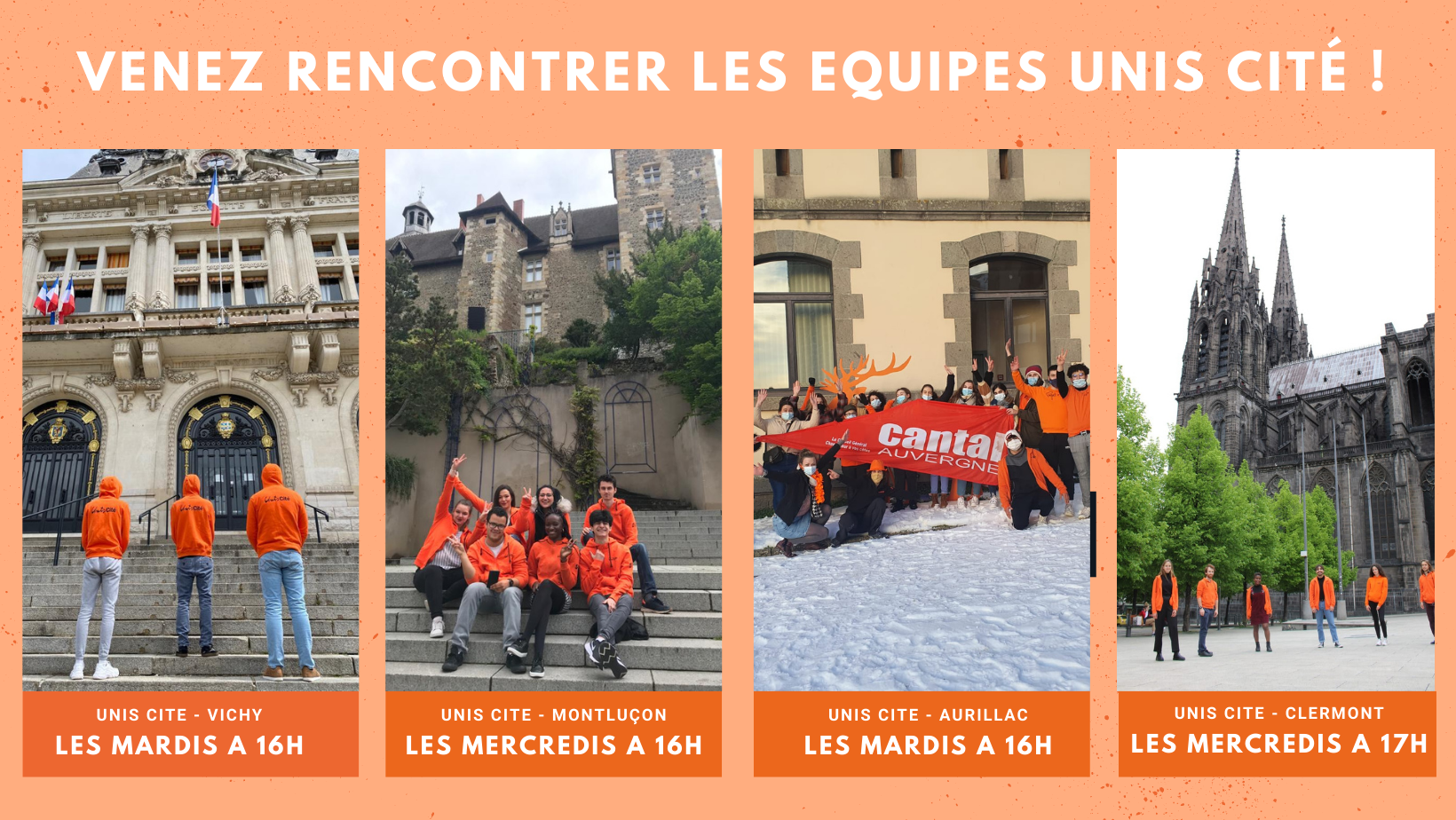 Venez rencontrer les équipes d’Unis Cité !